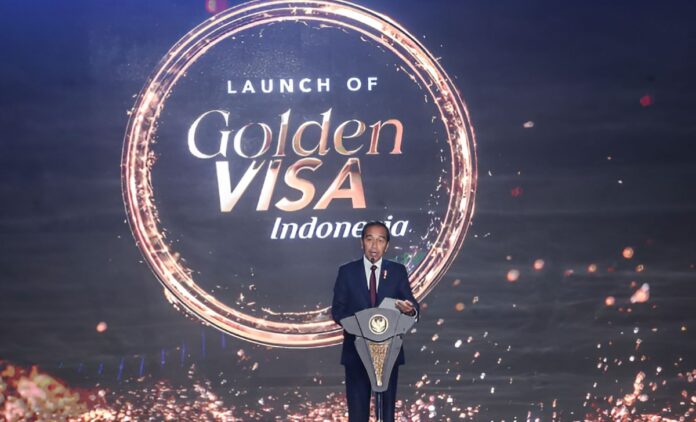 jokowi resmikan golden visa